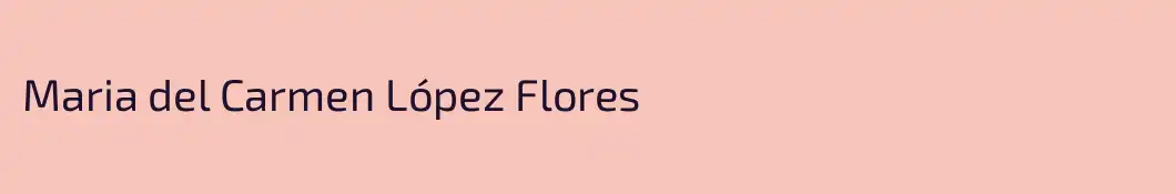 Maria del Carmen López Flores